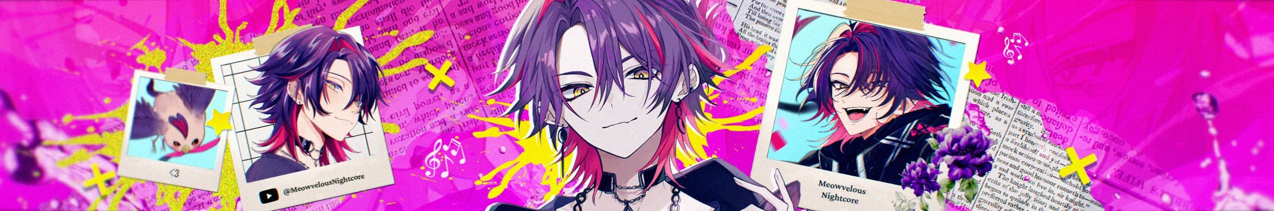 YT Banner for Meowvelous Nightcore